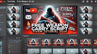 Free Weapon Carry Script for FiveM  Easy Setup amp Tutorial 2024  MJ DEVELOPMENT [upl. by Kristoforo]