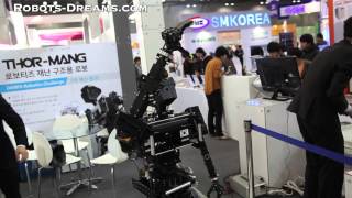 RobotWorld 2013 Robotis THORMANG Humanoid Robot  DARPA Robotics Challenge [upl. by Karin]