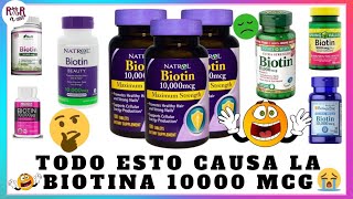 BIOTINA PARA EL CABELLO 10000 mcg Biotin for hair growth CONTRAINDICACIONES 2023 [upl. by Clayberg]