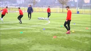 Fußball  360° Spieler  Schnelligkeitstraining Kognitiv [upl. by Ahseined]