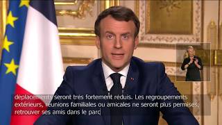 Macron discours du 16 mars 2020 [upl. by Nirrad]