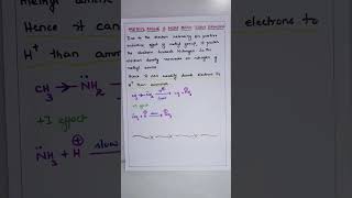 Methyl amine is more basic than Ammonia ORGANIC CHEMISTRY BSc Second year SEMESTER III [upl. by Ahsed]