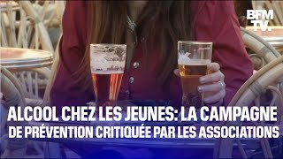 Alcool chez les jeunes la nouvelle campagne de prévention critiquée par les associations [upl. by Meekahs]