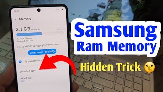 Samsung Ram memory all settings  Samsung ram setting [upl. by Woll]