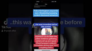 NOTTINGHAM UK POLICE SPECIFIC HARASSMENT [upl. by Yeneffit]