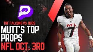 NFL PrizePicks Week 5  3 Best Player Props For Thursday Night Football  Falcons vs Buccaneers [upl. by Capone]