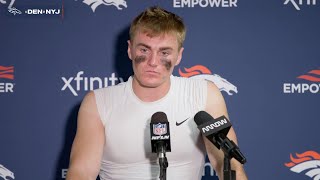 QB Bo Nix on making plays in critical moments ‘That was the difference in the game’ [upl. by Adnolrehs]