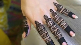 Beautiful Fingers Mehndi Designs  Easy and Stylish  Beautiful Designs [upl. by Anneirda]