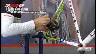 How To Install A BB386EVO Road Crankset On A Press Fit 30 Frame  FSA Road [upl. by Llertnad]