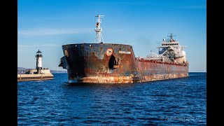 The Rustiest Ship sailing the Great Lakes The Radcliffe R Latimer Arriving Duluth with Rust amp Salt [upl. by Latif]