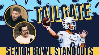 Senior Bowl Day 1 Review Tailgate Podcast  PFF [upl. by Doownil519]