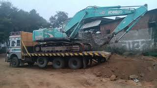 kobelco sk210 excavator machine loding [upl. by Cristiano]