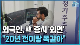 외국인 韓 증시 외면 이유 봤더니…quot20년 전과 똑같아quotPICK한국경제TV뉴스 [upl. by Yelyab492]