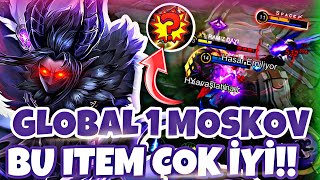 GLOBAL 1 MOSKOV  MOSKOV BU İTEM İLE AŞIRI GÜÇLÜ GUSİON MOSKOV GAMEPLAY MLBB [upl. by Johnath]