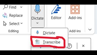 Fix Transcribe Option Is Missing Under Dictate Option In Microsoft Word On PC Office 365 [upl. by Ingraham]