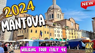 New Italy Mantova  Walking tour in 4k 60fps  Italy vlog  Lago  Prowalk tour [upl. by Atsev]