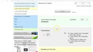 CÀLCULO COSTO ENERGIA DEL COMBUSTIBLE Y VAPOR GENERADO CALDERA [upl. by Inez]