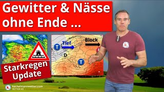 Gewitter amp Nässe ohne Ende Starkregen Update und Mittelfrist bis Anfang Juni [upl. by Colp]