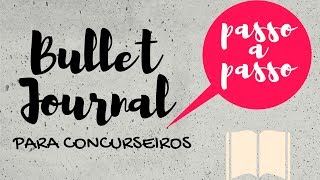 Como fazer Bullet Journal para Concurso Público [upl. by Haida]