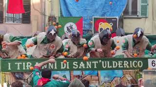 IVREA  BATTAGLIA ARANCE 2023 CARNEVALE [upl. by Ttezil]