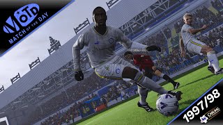 Match of the Day 9798  Leeds v Man Utd  FA Carling Premiership PES 2021 [upl. by Areid]