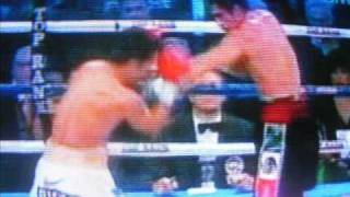 Pacquiao vsMargarito Round 1 amp 2 HD [upl. by Floridia]