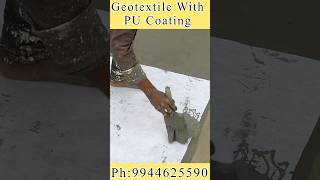 Geotextile with PU coating 5 year warranty construction leakage home leakproofing waterproof [upl. by Niamjneb]