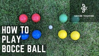 How To Play Bocce Ball Backyard Rules [upl. by Hpesoj]