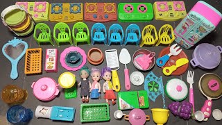 Asmr hello kitty kitchen set collection  unboxing plastic mini cooking toy  miniature cooking toy [upl. by Ahseeyt]