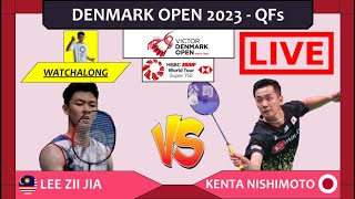 LEE ZII JIA 🇲🇾 vs KENTA NISHIMOTO 🇯🇵 LIVE Denmark Open 23 丹麦公开赛 QFs  Darence Chan Watchalong [upl. by Klemperer823]