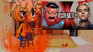 Too kiD frIEndly reacts to Omniman vs Homelander DEATH BATTLE Blood amp gore warning [upl. by Ahseinat]