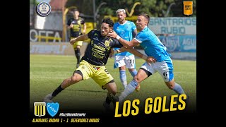 ALMIRANTE BROWN 1  1 DEFENDORES UNIDOS   🎥  LOS GOLES  httpgiganteoesteblogspotcom [upl. by Roselane]