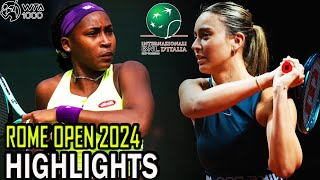 Coco Gauff vs Paula Badosa Round 4 Highlights  Rome 2024 wta wtatour [upl. by Ednalrim103]