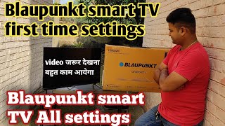 Blaupunkt smart TV  how to use blaupunkt smart TV first time  blaupunkt smart TV settings explain [upl. by Navada428]