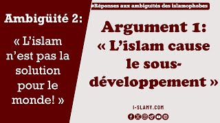 Sousdéveloppement  5 causes que lIslam rejette [upl. by Enileve]