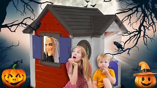 Amelia Avelina amp Akim Halloween story with the Witch house [upl. by Broderic]