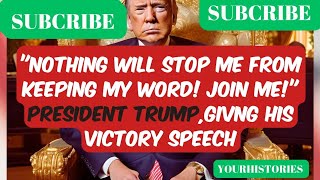 PRESIDENT TRUMPS VICTORY SPEECH [upl. by Benildis]