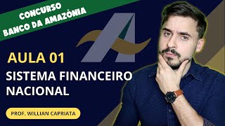 Aula 01  Sistema Financeiro Nacional  Concurso Banco da Amazônia BASA  2022 [upl. by Zed]