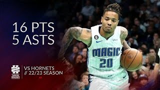 Markelle Fultz 16 pts 5 asts vs Hornets 2223 season [upl. by Kentigerma]