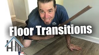 How to thresholds Cut and install floor transitions Easy [upl. by Nitreb]