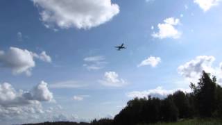 Finnair flight landing at Kuopio airport [upl. by Yenial]