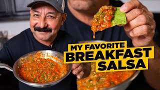 My Favorite BREAKFAST SALSA Recipe Mexican Salsa Ranchera for Tacos Huevos Rancheros amp More [upl. by Katlin322]