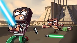 Minecraft  SNEAKING INTO SECURE STAR WARS BASE Sith vs Jedi [upl. by Elohcim]