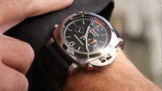 Panerai Luminor 1950 Regatta 3 Days Chrono Flyback Titanio PAM00526 Watch [upl. by Jeniffer]