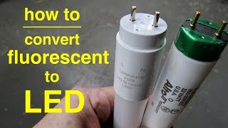 How To Convert T8 Fluorescent Lights to LED ● Explained in Simple Terms [upl. by Marylee460]