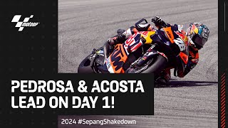 MotoGP™ bikes roar back into life 🔊  2024 SepangShakedown Day 1 Highlights [upl. by Ecreip]