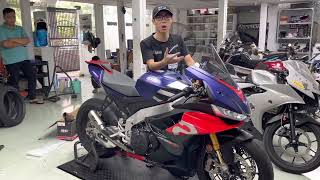 2022 Aprilia RSV4 1100 Factory SC Project thứ 3 đến tiệm  Nẹt pô chảy máu tai  Motor Dạo  Leeagle [upl. by Swanhilda]