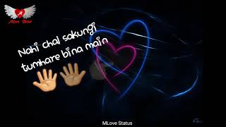 mujhe nind aati nahi hai akele status by MLove Status female Voice Mujhe Neend Aati Lyrics status [upl. by Onaicnop108]