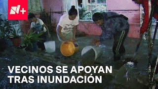 Habitantes de Chimalhuacán quedan bajo el fango tras deslave por lluvias  En Punto [upl. by Rainie]