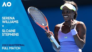 Serena Williams v Sloane Stephens Full Match  Australian Open 2013 Quarterfinal [upl. by Bocyaj106]